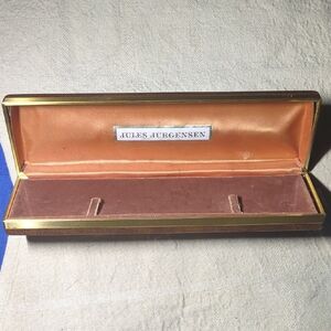 Vintage Jules Jurgensen Brown & Gold Watch Case Highly Collectible NOW ONLY $25